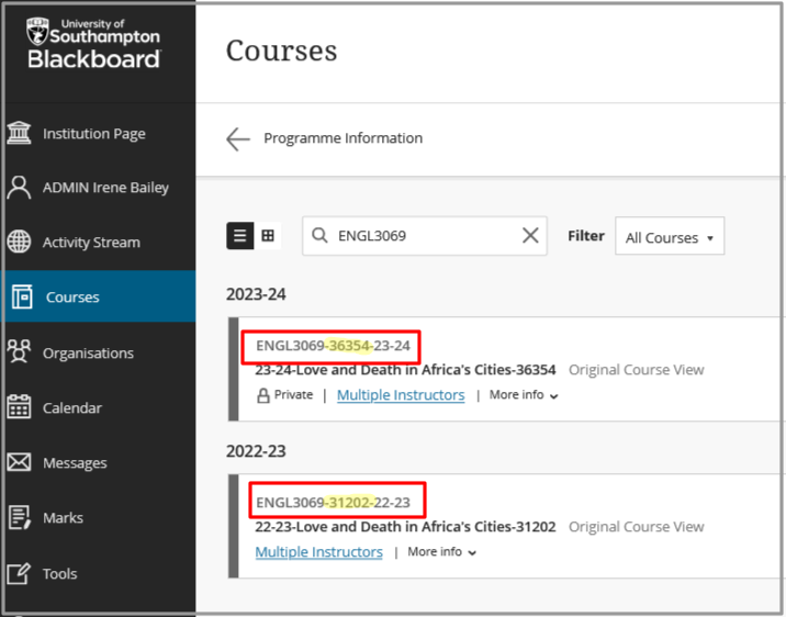 how to copy a course in blackboard