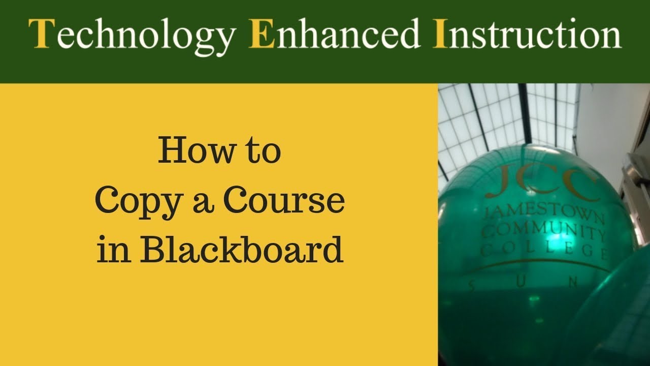 how to copy a course in blackboard