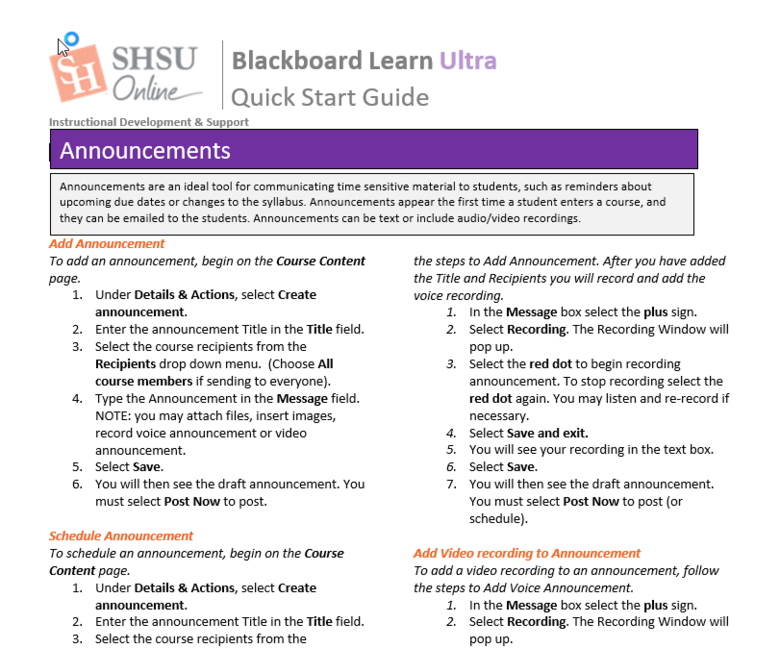 shsu blackboard