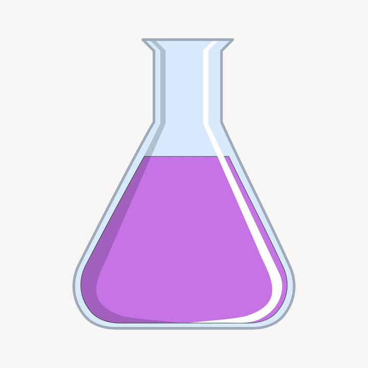 Science beaker clip art 