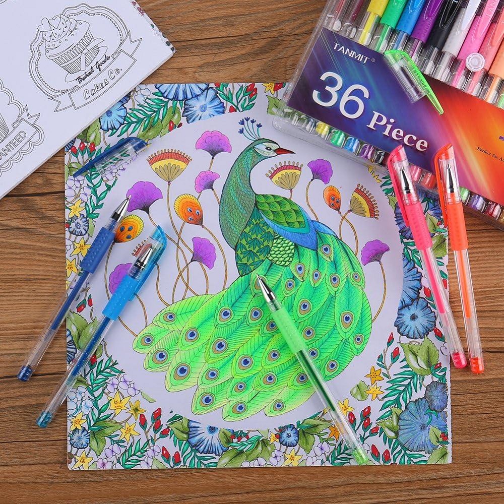 gel pen coloring pages