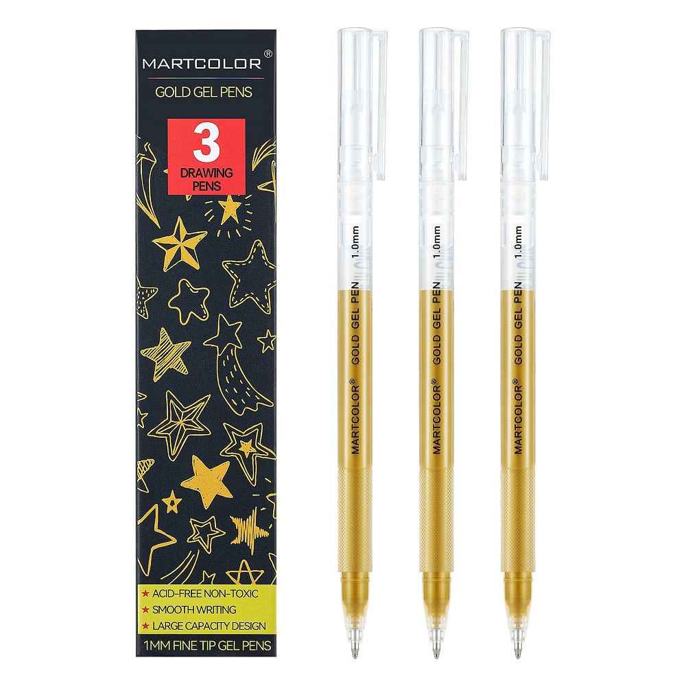 gold gel pen