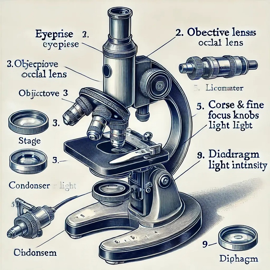 microscope diagram