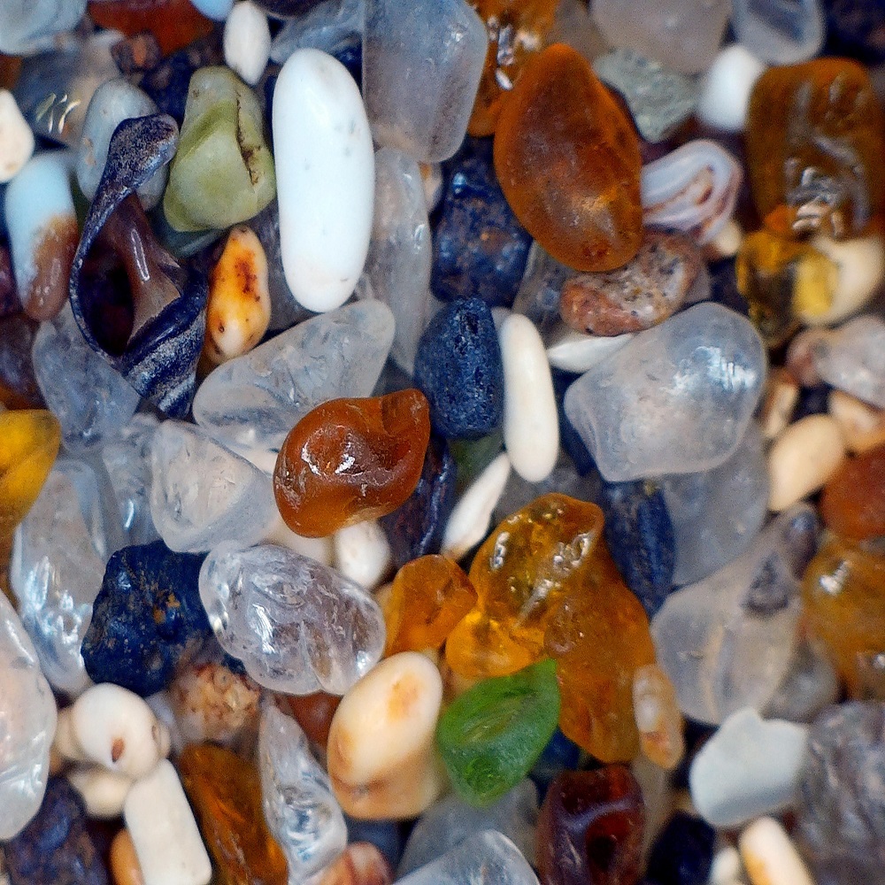 sand under a microscope
