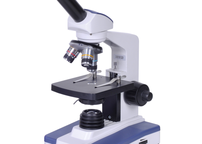 parts of microscope labeled
