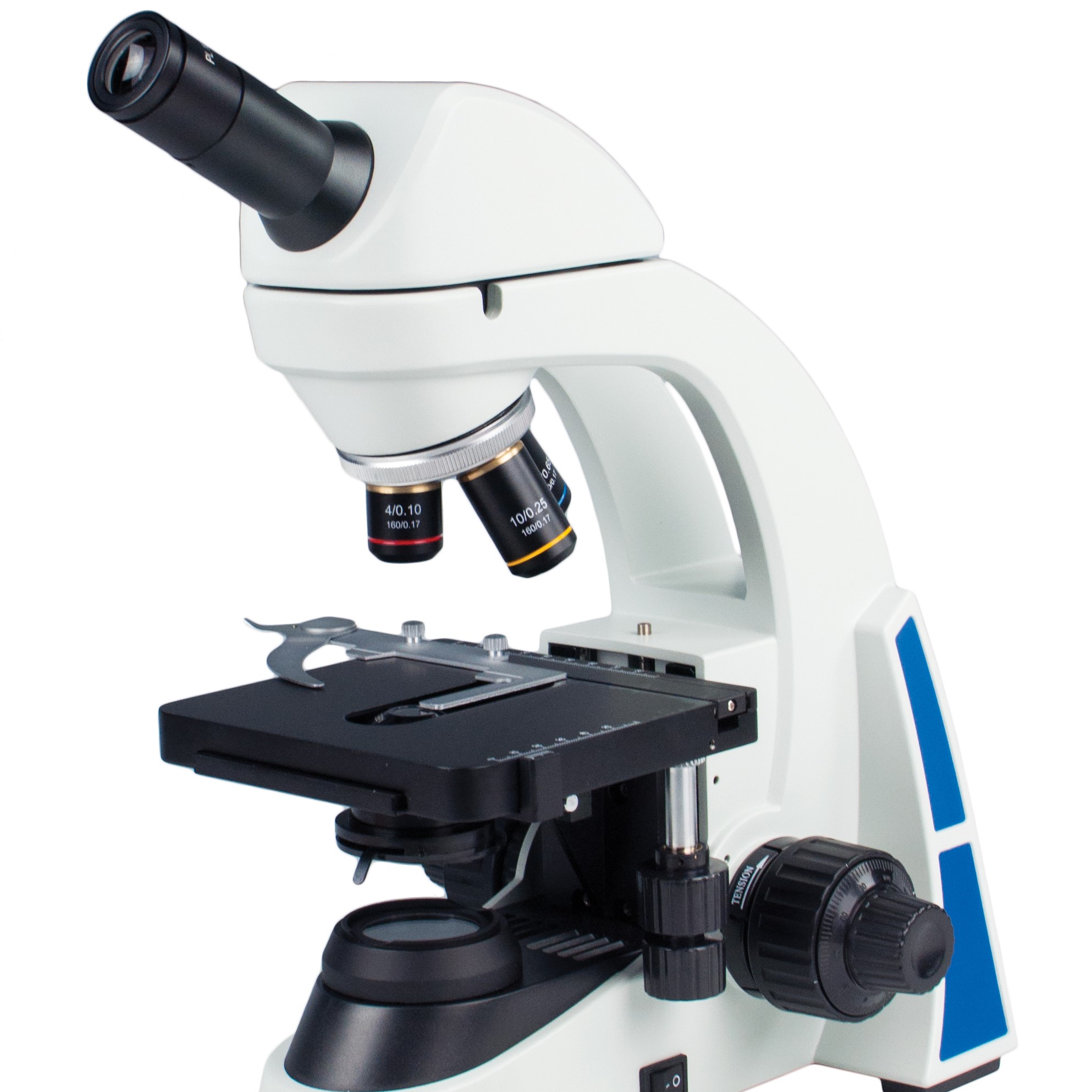 parts of microscope labeled