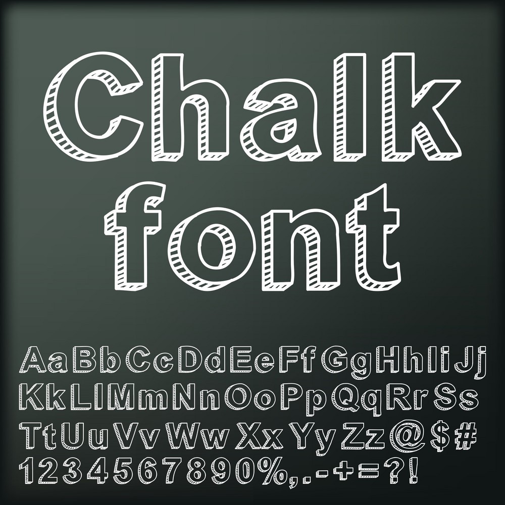 chalk font