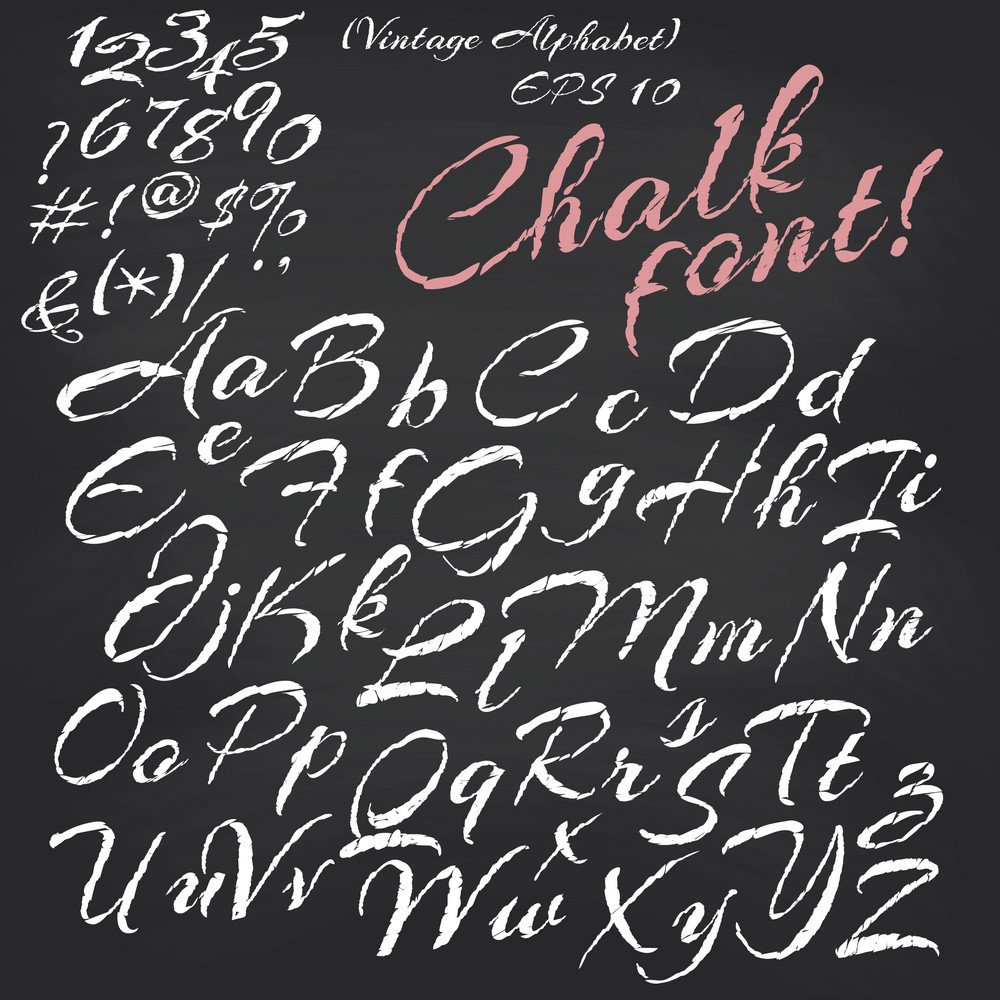 chalk font