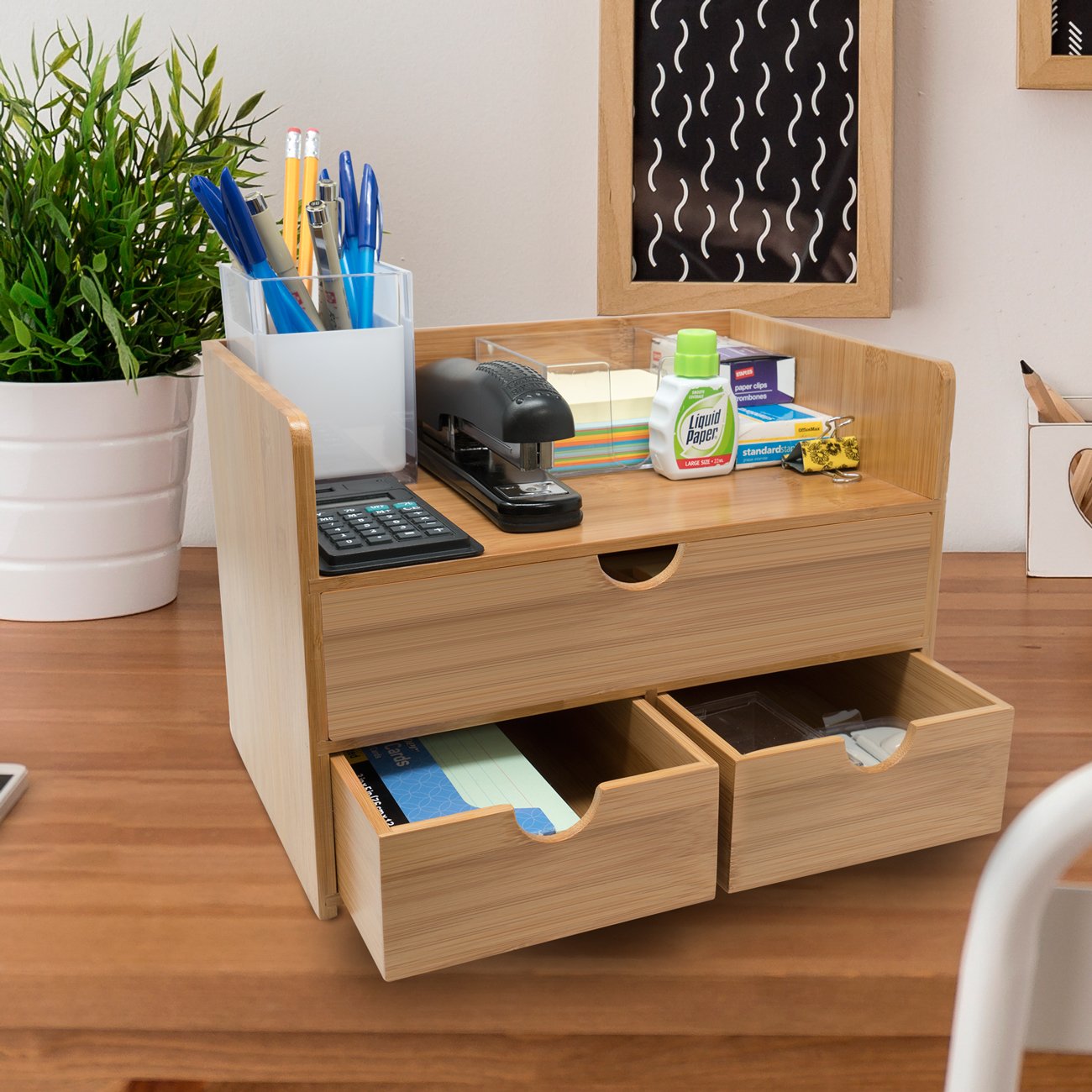 desk organizer with drawers