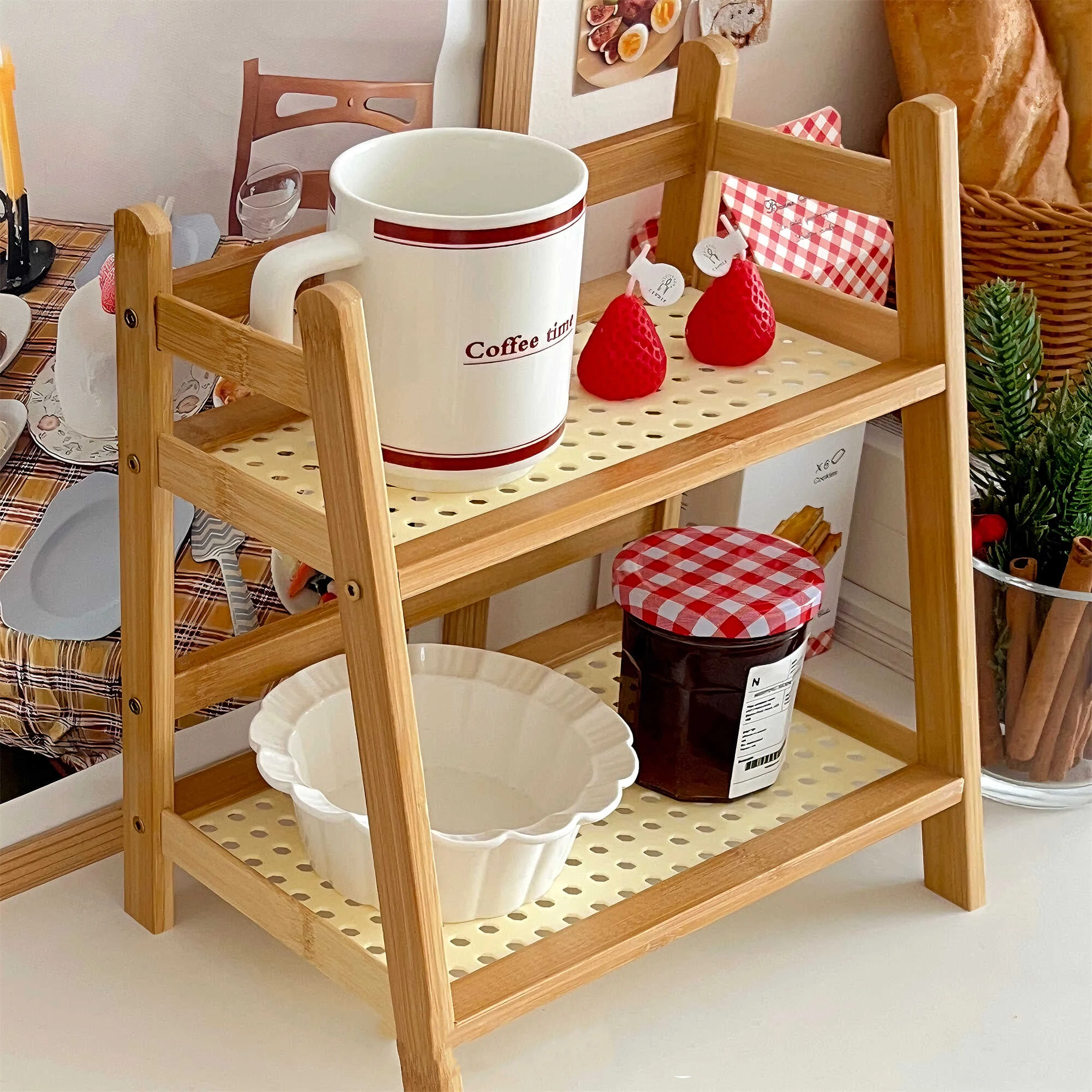 wood desk organizer