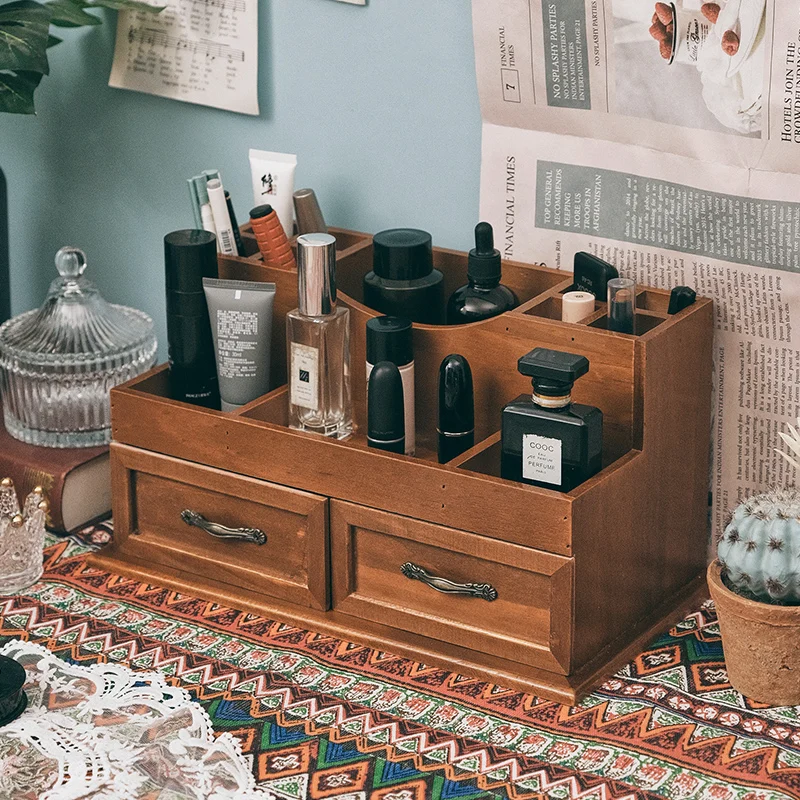 wood desk organizer