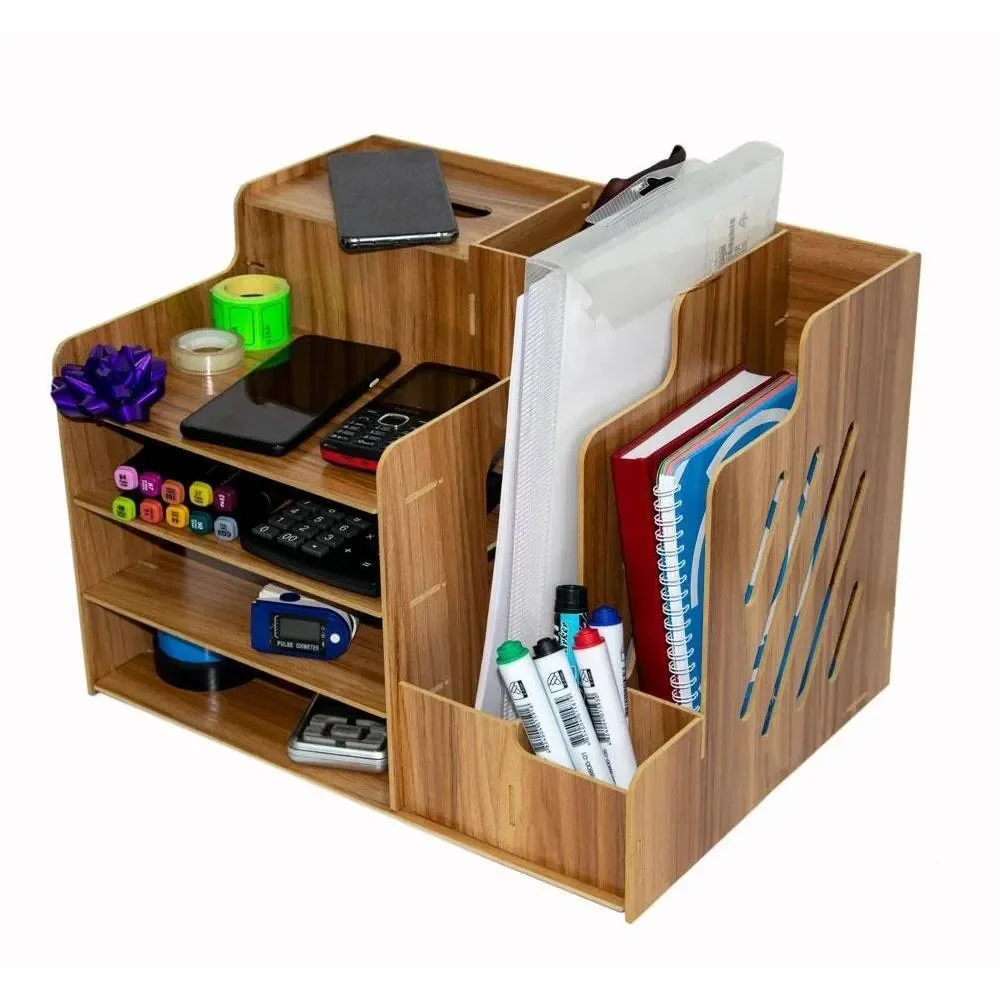 wood desk organizer