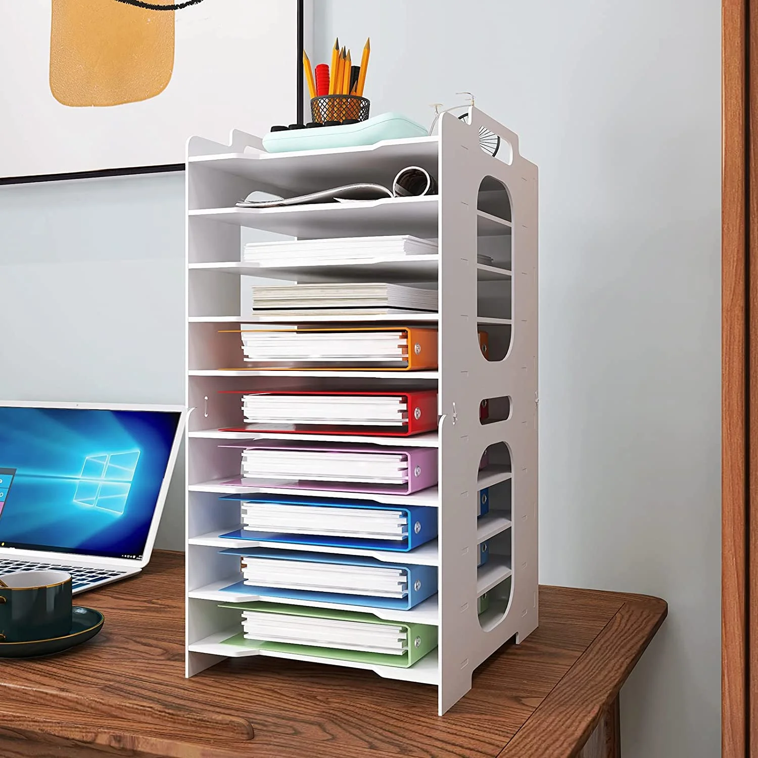 desk paper organizer