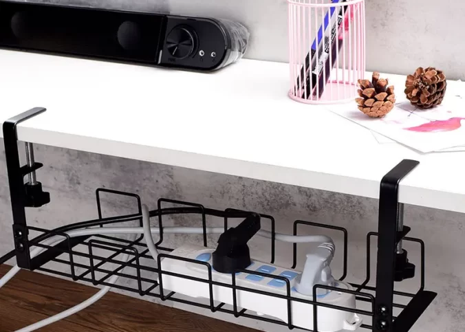 under desk cable organizer